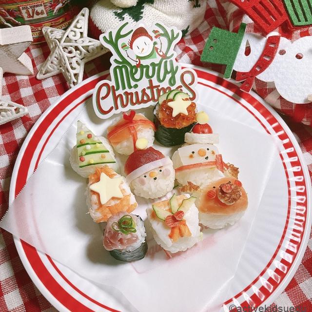 クリスマスパーティにおすすめてまり寿司レシピ